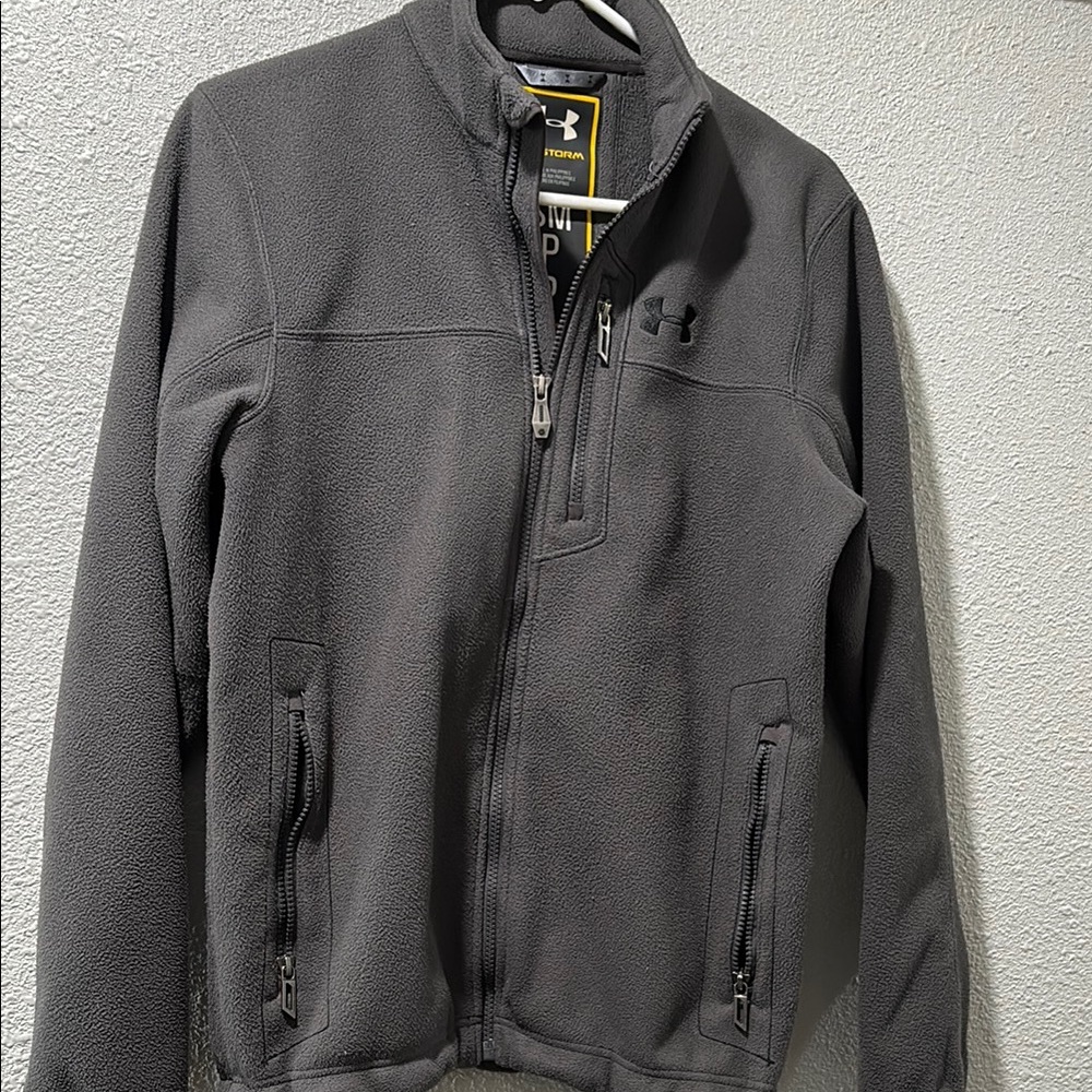 Under Armour Men's Gray Fleece Jacket